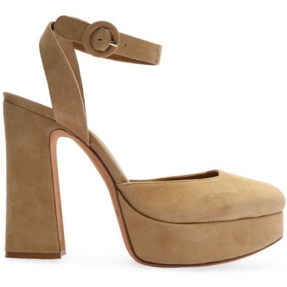 Alexandre Birman Vita Platform Suede Pumps